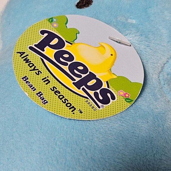 Peeps Marshmallow Easter Bunny 9 Inch Blue Rabbit Plush Stuffed Animal Toy - Picture 5 of 9
